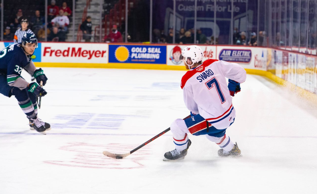 Graham Sward of the Spokane Chiefs