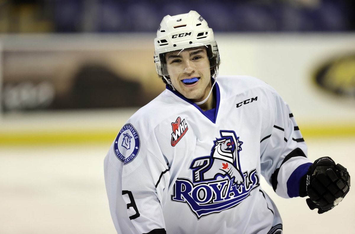 Tanner Scott, forward for the Victoria Royals