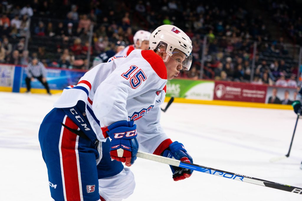 Kooper Gizowski of the Spokane Chiefs