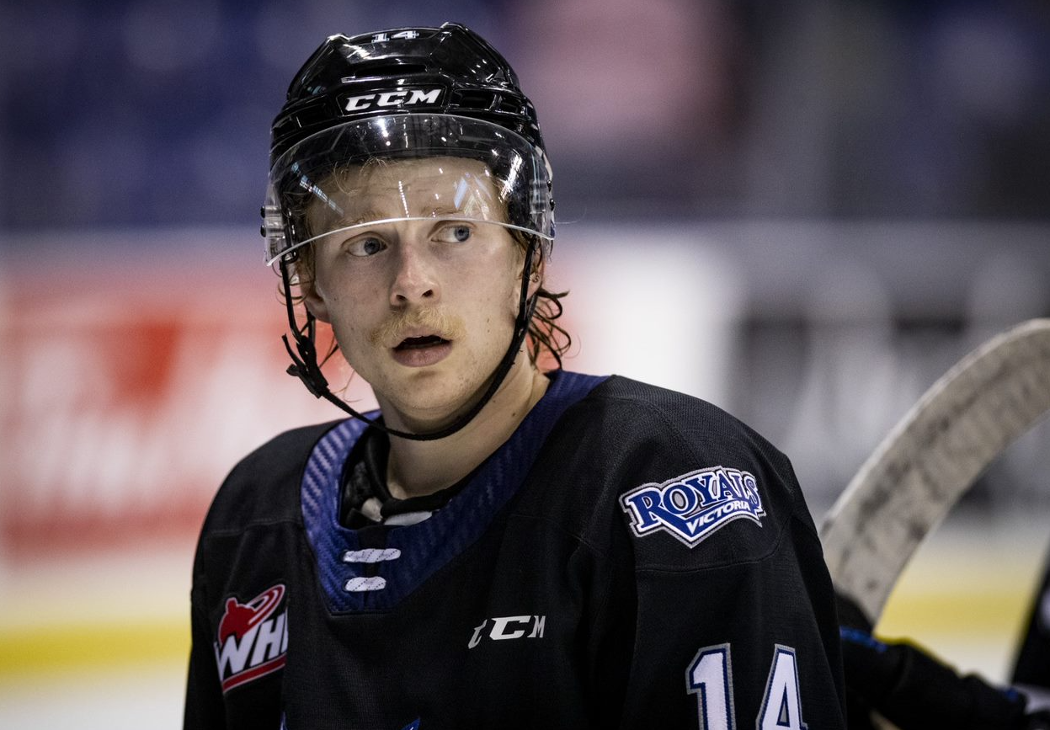 Carter Dereniwsky of the Victoria Royals