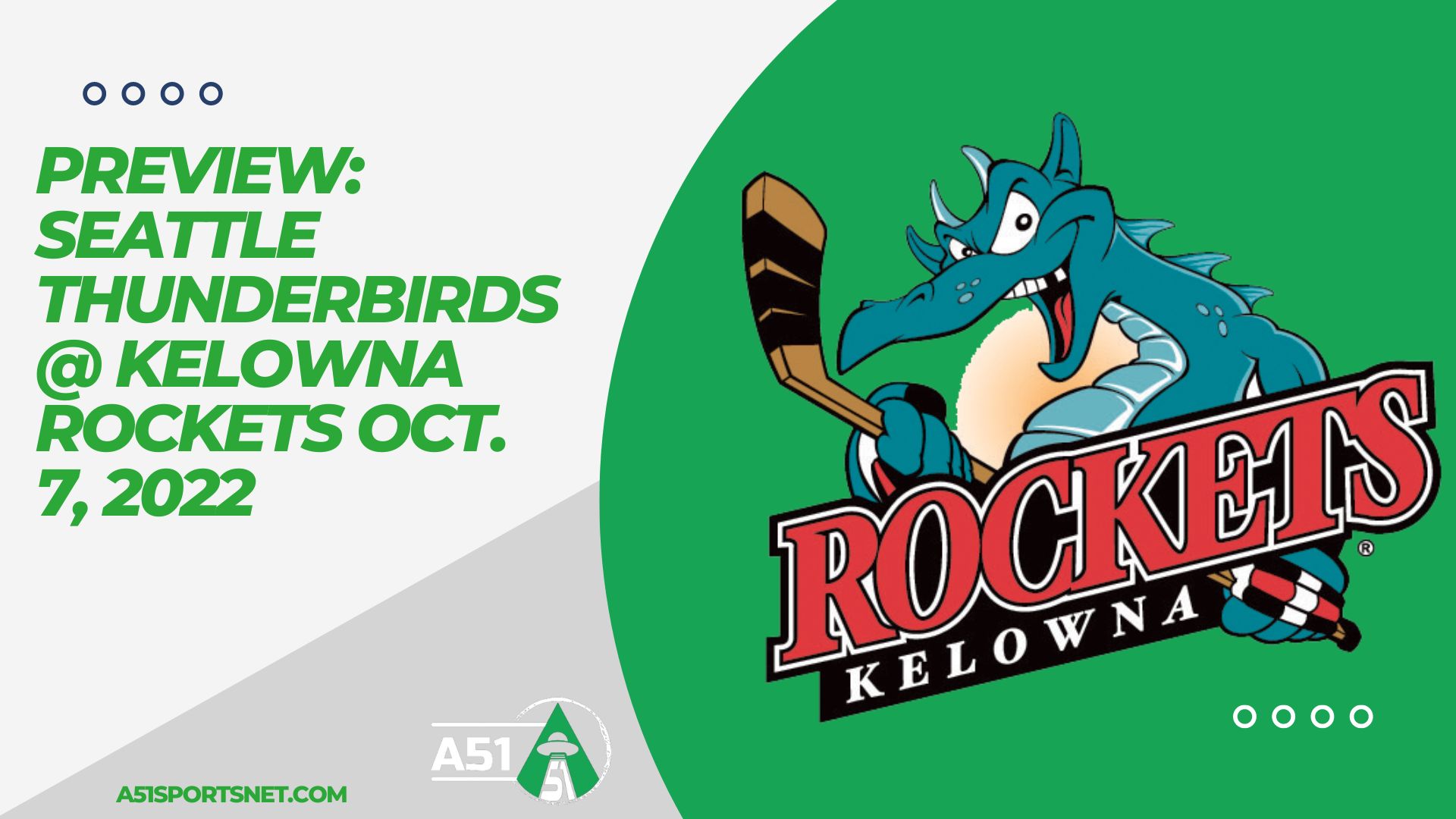 PREVIEW: Seattle Thunderbirds @ Kelowna Rockets Oct. 7, 2022
